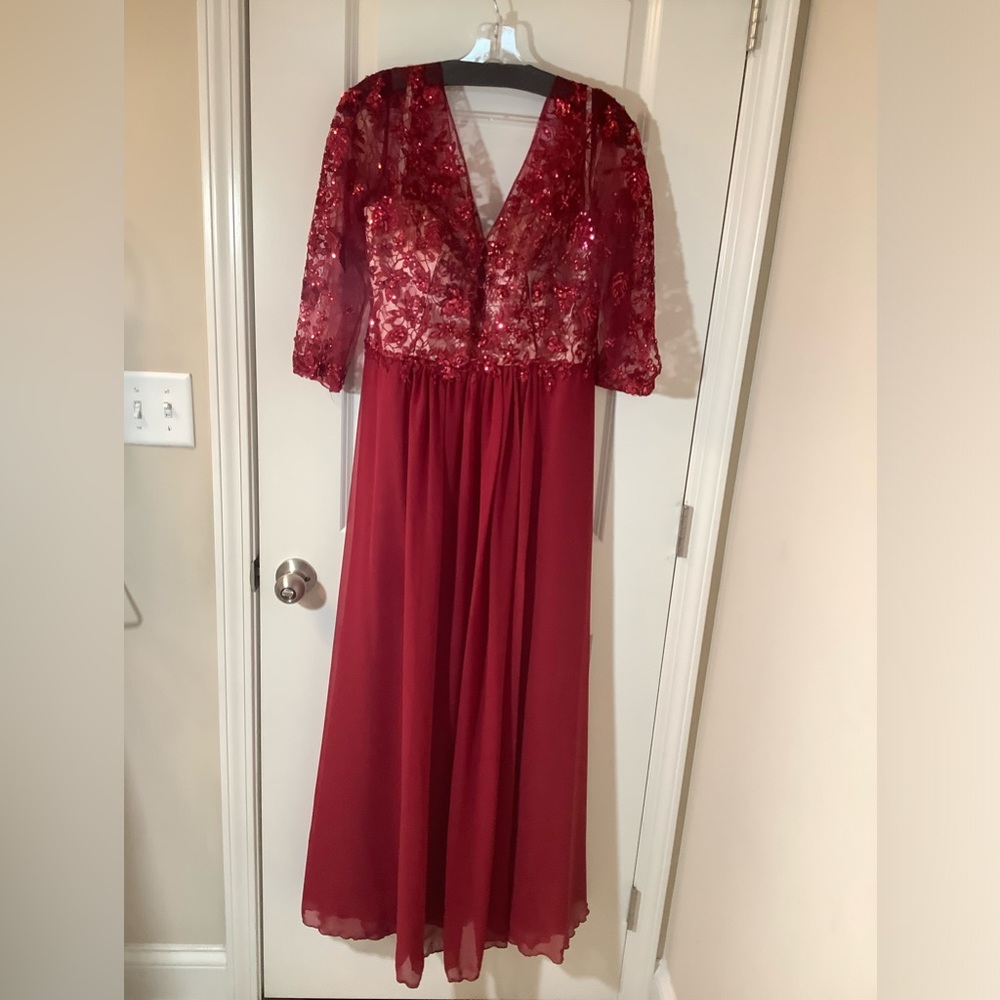 Fiesta Fashion hand sequined & embroidered Prom,Pageant or Evening Gown NWOT XL